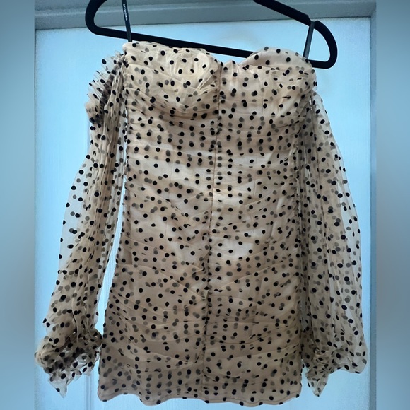 MAJORELLE Secrets Dress in Dark Nude Sz Small - Picture 4 of 4